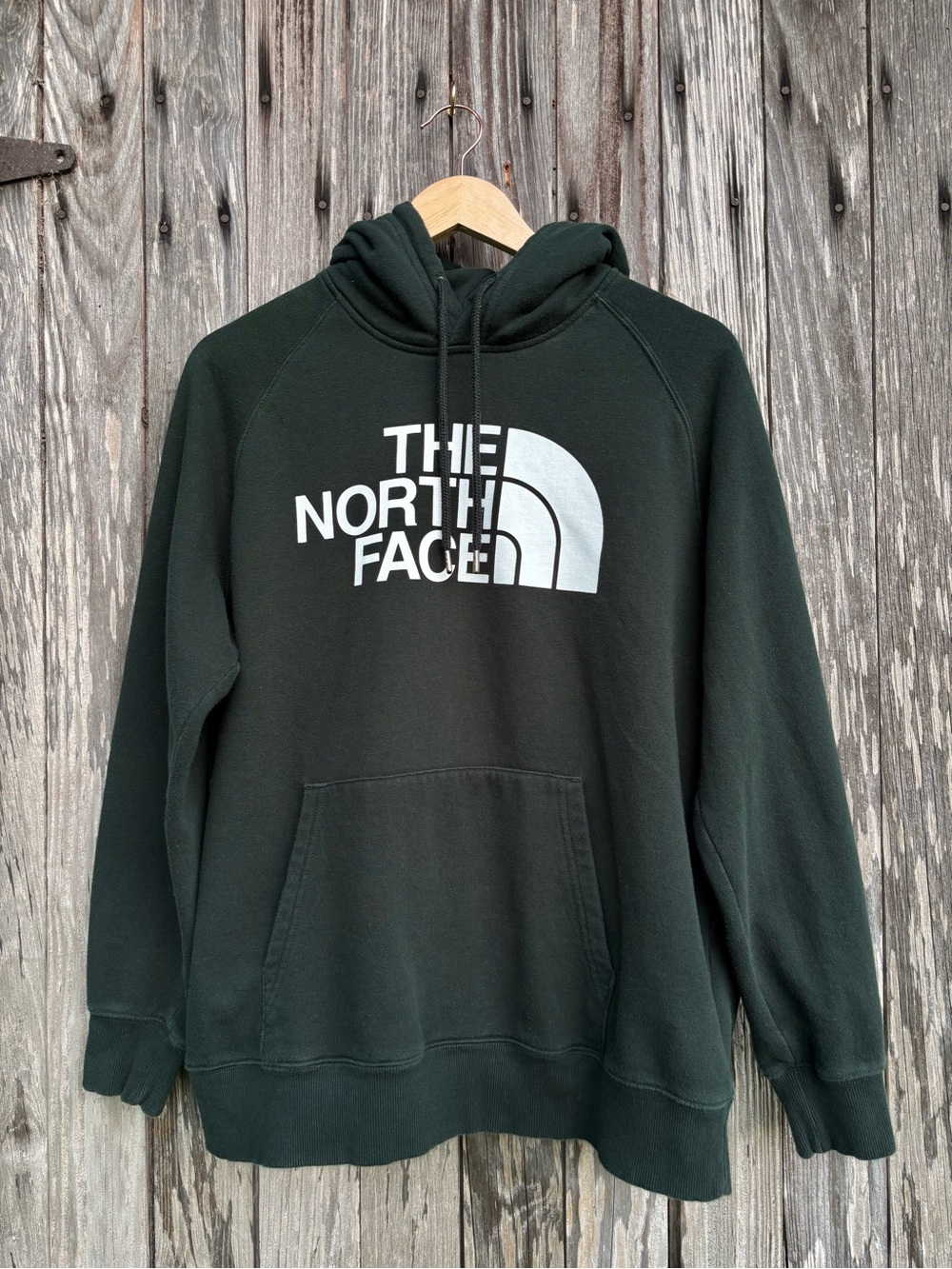 The North Face Womens Forest Green Logo Pullover Hoodie large